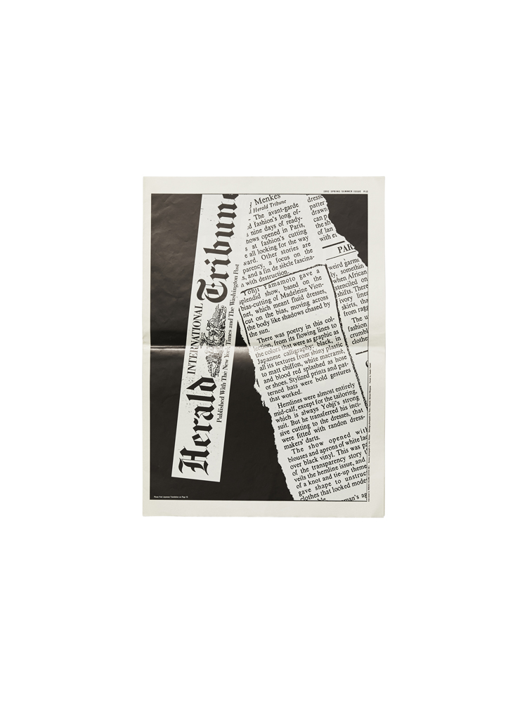 Yohji Yamamoto</br>Newspaper S/S1992_3