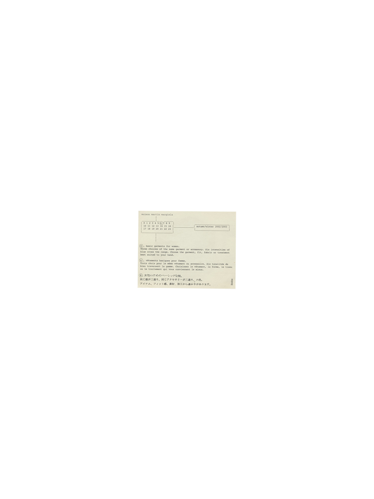 Maison Martin Margiela ⑥</br>2002 AW_2